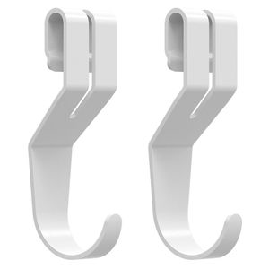 Gancho metal repisa blanco x2und. Hacks&Racks
