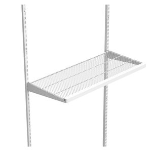 Perfil terminación repisa 90.5cm blanco Hacks&Racks