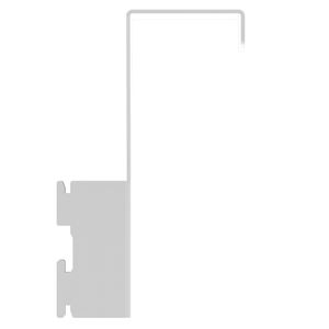 Soporte riel puerta blanco Hacks&Racks
