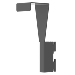 Soporte riel puerta grafito Hacks&Racks