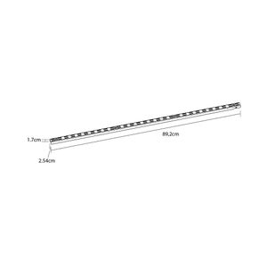 Riel metal ensamble 89.2cm blanco Hacks&Racks