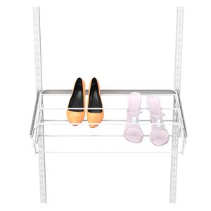 Organizador retráctil zapatos alambre blanco Hacks&Racks