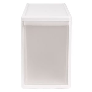Cajonera plástico modular alta simple blanco 30x20x47cm Hacks&Racks