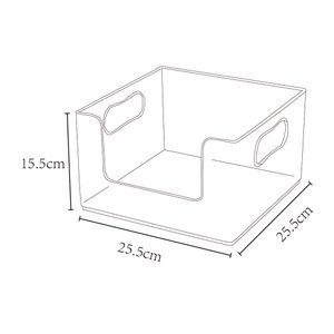 Caja organizadora plástico modular abierta transparente Hacks&Racks