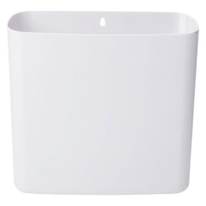 Canasto organizador magnético alto blanco 23.6x24x7.5cm Hacks&Racks