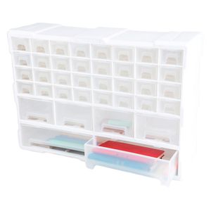 Cajonera manualidades blanco 37.5x52x16cm Hacks&Racks