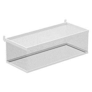 Canasto organizador doble tablero blanco 11.5x24.5x9cm Hacks&Racks
