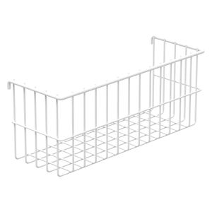Bandeja malla metal tablero 4.5x25x10cm blanco Hacks&Racks