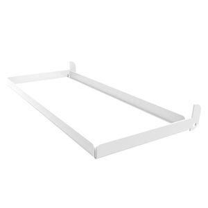 Bandeja metal tablero 3x14x9cm blanco Hacks&Racks