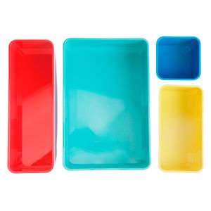 Organizador cajón multicolor x4und. Hacks&Racks