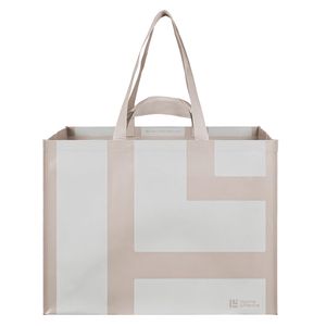 Bolsa reutilizable compras doble asa 79L beige Hacks&Racks