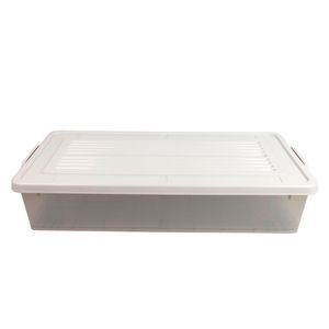 Caja organizadora bajo cama 34L piedra Krea