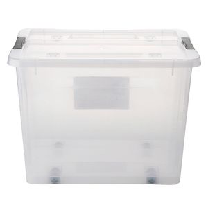Caja organizadora plástico 20L blanco Cotidiana