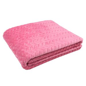 Manta flannel cereza 125x150cm Cotidiana