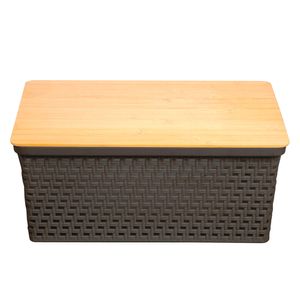 Caja organizadora Tejida 4L marengo Cotidiana