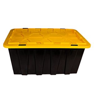 Caja organizadora plástico 150L negro/amarillo Robust
