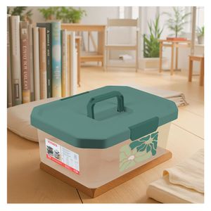 Caja organizadora polipropileno Estrabox 11L verde Estra