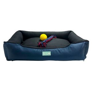 Combo para perros cama Soft + pelota maciza + juguete trenzado Sofistipets