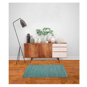 Tapete pie de cama Chindy liso 55x85cm silver blue Cotidiana