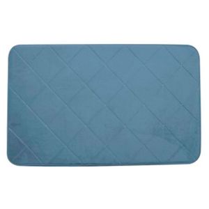 Tapete baño Memory Foam 40x60cm azul Krea