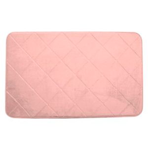 Tapete baño Memory Foam 40x60cm rosado Krea