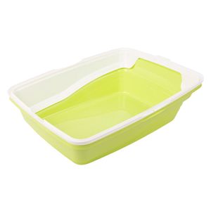 Bandeja sanitaria con borde verde 16x48x35cm Pet'S Fun