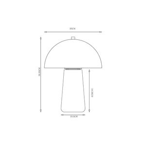 Lámpara mesa Conte blanco 1 luz Abitare