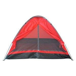 Carpa camping 4 personas Galápagos rojo 130x210x210cm Alpes