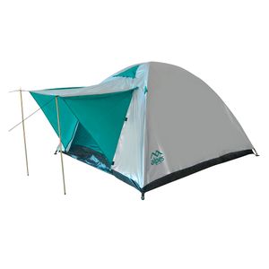Carpa camping 4 personas Iguazú verde 130x210x210cm Alpes
