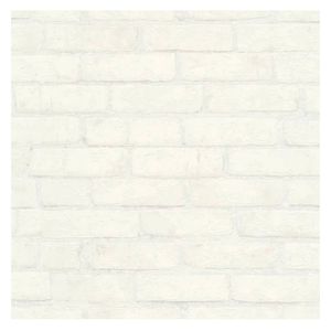 Papel tapiz pared Ladrillo blanco 53cmx10m Deco Depot