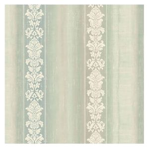 Papel tapiz pared Arabesco verde 53cmx10m Deco Depot