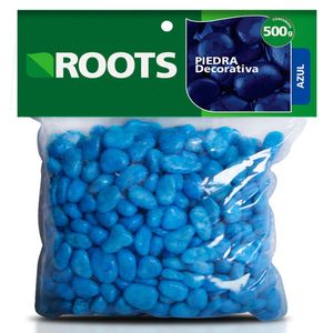 Piedra decorativa azul x500g Roots