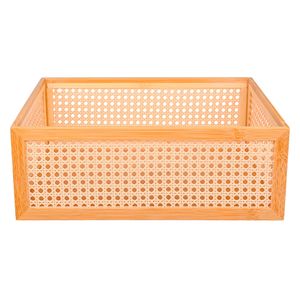 Canasto bambú ratán alto 15x40x30cm Hacks&Racks