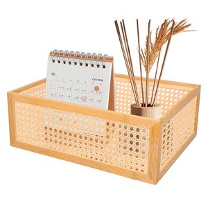 Canasto bambú ratán alto 15x40x30cm Hacks&Racks