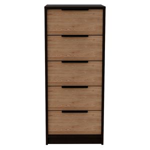 Cómoda 5 cajones Kaia wengue/ miel