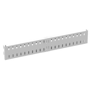 Tablero riel metal blanco 45x7cm Hacks&Racks