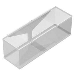 Canasto malla riel alto blanco 13.4x42.4x14.2cm Hacks&Racks