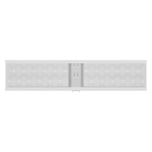 Canasto malla riel bajo blanco 9.7x42.4x10.3cm Hacks&Racks