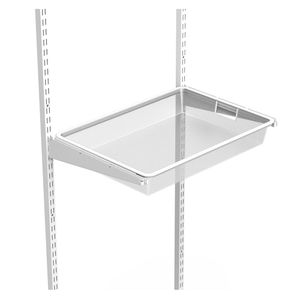Canasto malla metal blanco 8.5x59x42.7cm Hacks&Racks