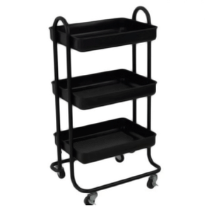 Carro 3 Niveles Colorful 46x38x86 Negro 2.0