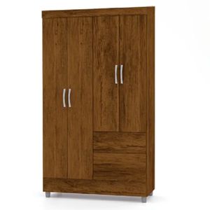 Clóset 4 puertas 2 cajones 181x102x40cm Bonic café Muebles 2020