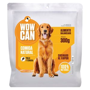 Comida húmeda perro pollo/ternera x300g Wow Can