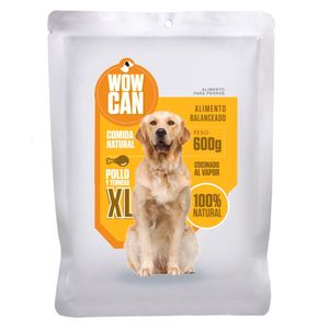 Comida húmeda perro pollo x600g Wow Can