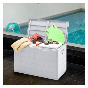 Baúl almacenamiento Barú 200L gris hielo Rimax