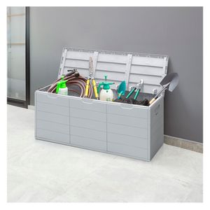 Baúl almacenamiento Barú 300L gris hielo Rimax