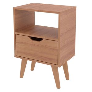 Mesa de noche 1 puerta 54x36x25.8cm Essen almendra Muebles 2020