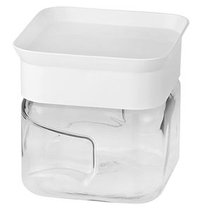 Contenedor alimentos Super Clear tapa blanca 0.5L Vanyplas