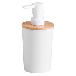 Jabonera bambú/blanco Cotidiana