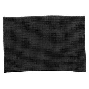 Tapete baño Shaggy 40x60cm negro Cotidiana