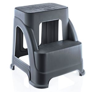 Escalera rígida 2 pisos 120 kg gris Cotidiana